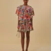 Farm Rio Off-White Tropical Yard Mini Skirt