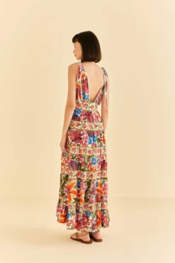 Farm Rio Off-White Tropical Yard Sleeveless Midi Dress -Farm Rio Shop 315951 04 scaled