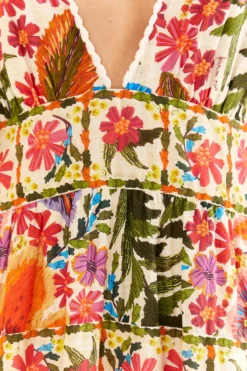 Farm Rio Off-White Tropical Yard Sleeveless Midi Dress -Farm Rio Shop 315951 05 scaled