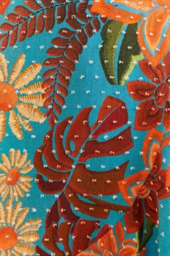 Farm Rio Blue Flower Dream Sleeveless Midi Dress -Farm Rio Shop 315953 05 scaled