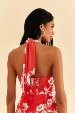 Farm Rio Pink Soft Garden Halter Neck Midi Dress 10 Farm Rio Pink Soft Garden Halter Neck Midi Dress -Farm Rio Shop 315958 05 scaled