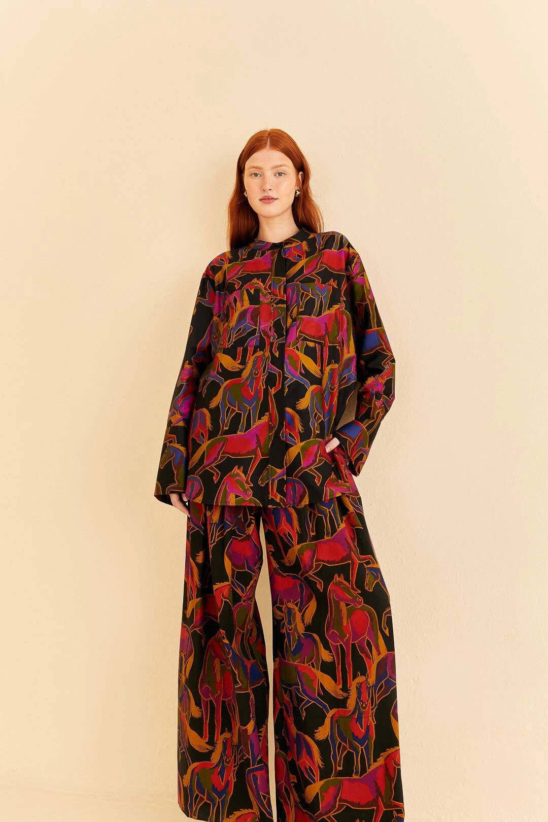 Farm Rio Black Wild Horses Pants 2 Farm Rio Black Wild Horses Pants - Image 2