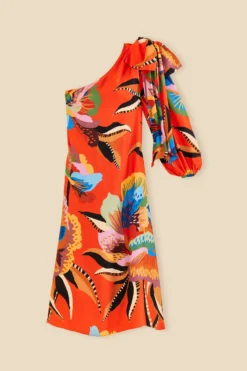 Farm Rio Red Lucy One Shoulder Maxi Dress -Farm Rio Shop 315980 00 scaled