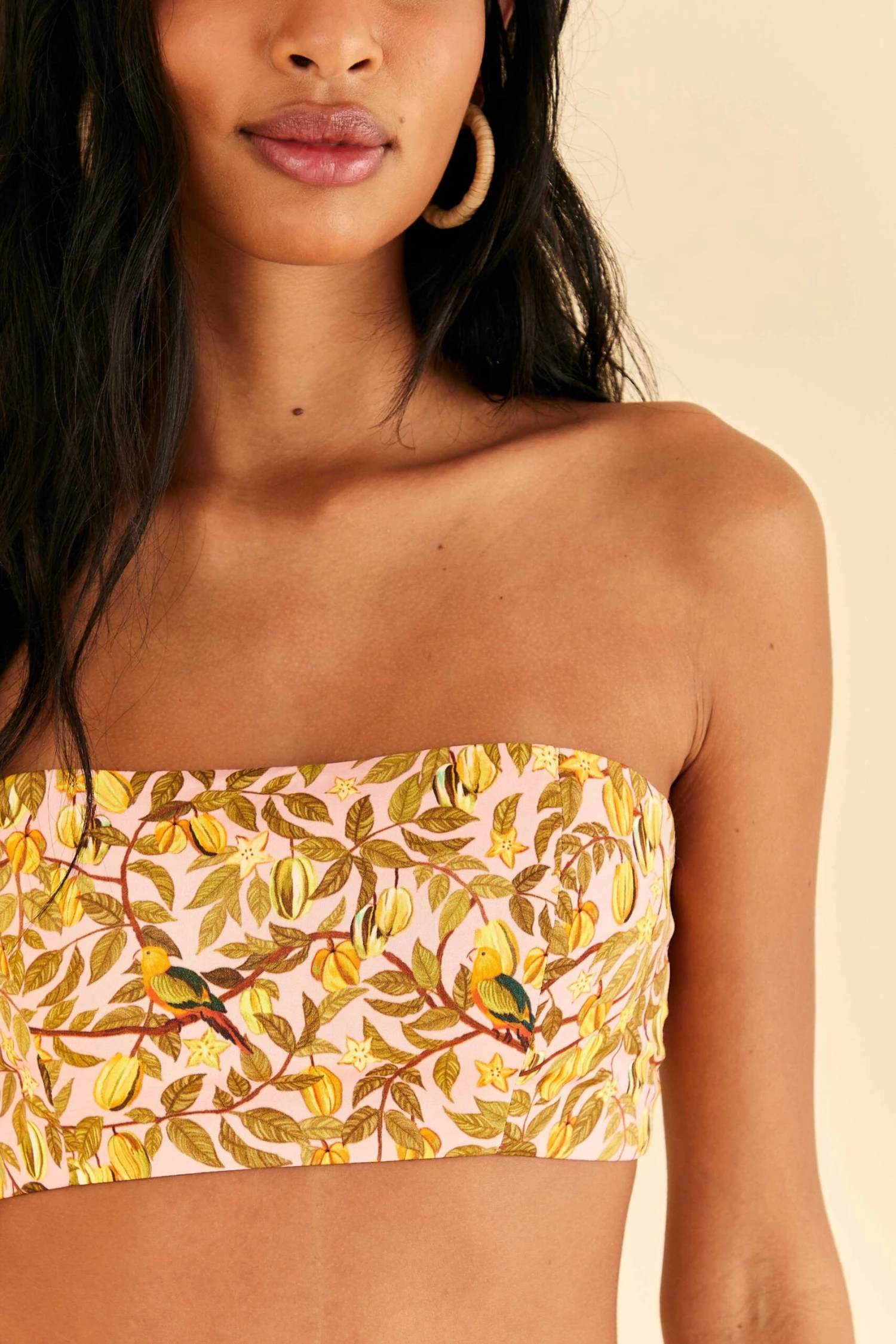 Farm Rio Light Pink Star Fruit Crop Top 3 Farm Rio Light Pink Star Fruit Crop Top - Image 3