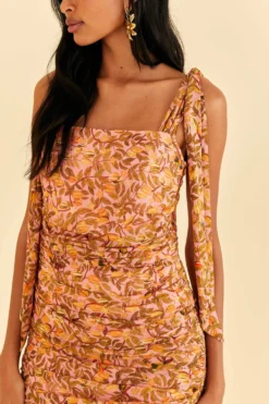 Farm Rio Light Pink Star Fruit Midi Dress -Farm Rio Shop 316415 03 scaled