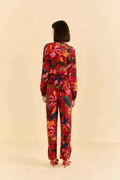 Farm Rio Red Rooster Leaves Pants -Farm Rio Shop 316429 04 scaled