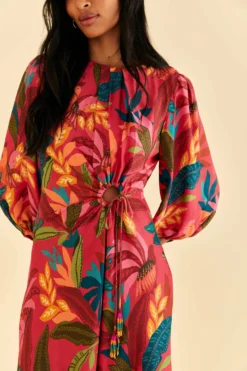 Farm Rio Red Rooster Leaves Long Sleeve Mini Dress 7 Farm Rio Red Rooster Leaves Long Sleeve Mini Dress -Farm Rio Shop 316430 03 scaled
