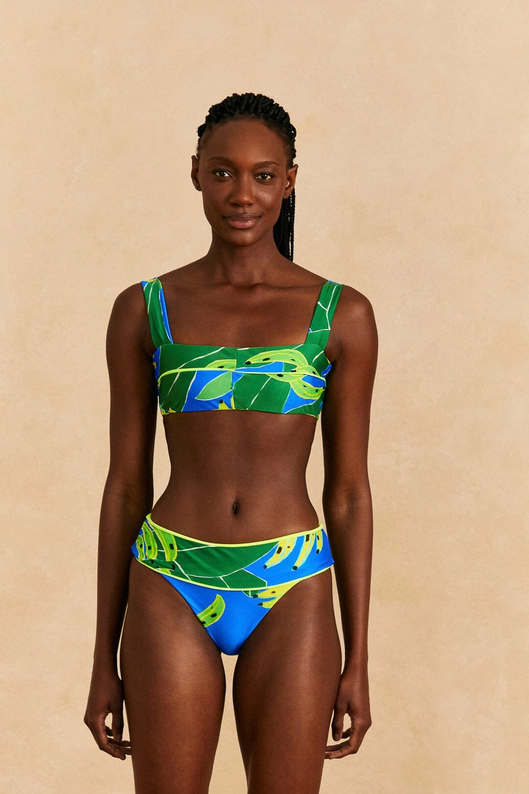 Farm Rio Blue Banana Leaves Full Bikini Bottom 1 Farm Rio Blue Banana Leaves Full Bikini Bottom