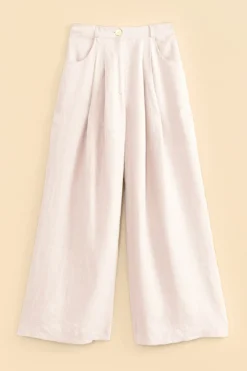 Farm Rio Off-White High Waist Pants -Farm Rio Shop 317222 04