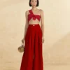 Farm Rio Red High Waist Pants