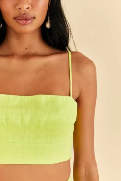 Farm Rio Lime Sleeveless Crop Top -Farm Rio Shop 317225 03