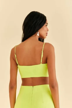 Farm Rio Lime Sleeveless Crop Top -Farm Rio Shop 317225 04