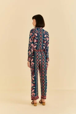 Farm Rio Teal Seashell Tapestry Cargo Pants -Farm Rio Shop 318133 04 scaled