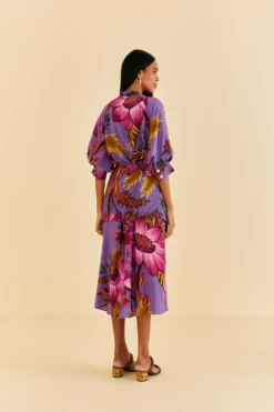 Farm Rio Purple Maxi Flowers Maxi Dress -Farm Rio Shop 318178 04 scaled