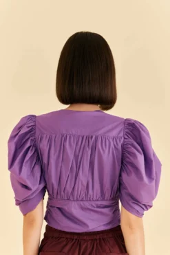 Farm Rio Purple Cropped Blouse 6 Farm Rio Purple Cropped Blouse -Farm Rio Shop 318180 03 scaled