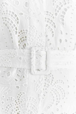 Farm Rio Off-White Palm Tree Mini Dress -Farm Rio Shop 318564 05