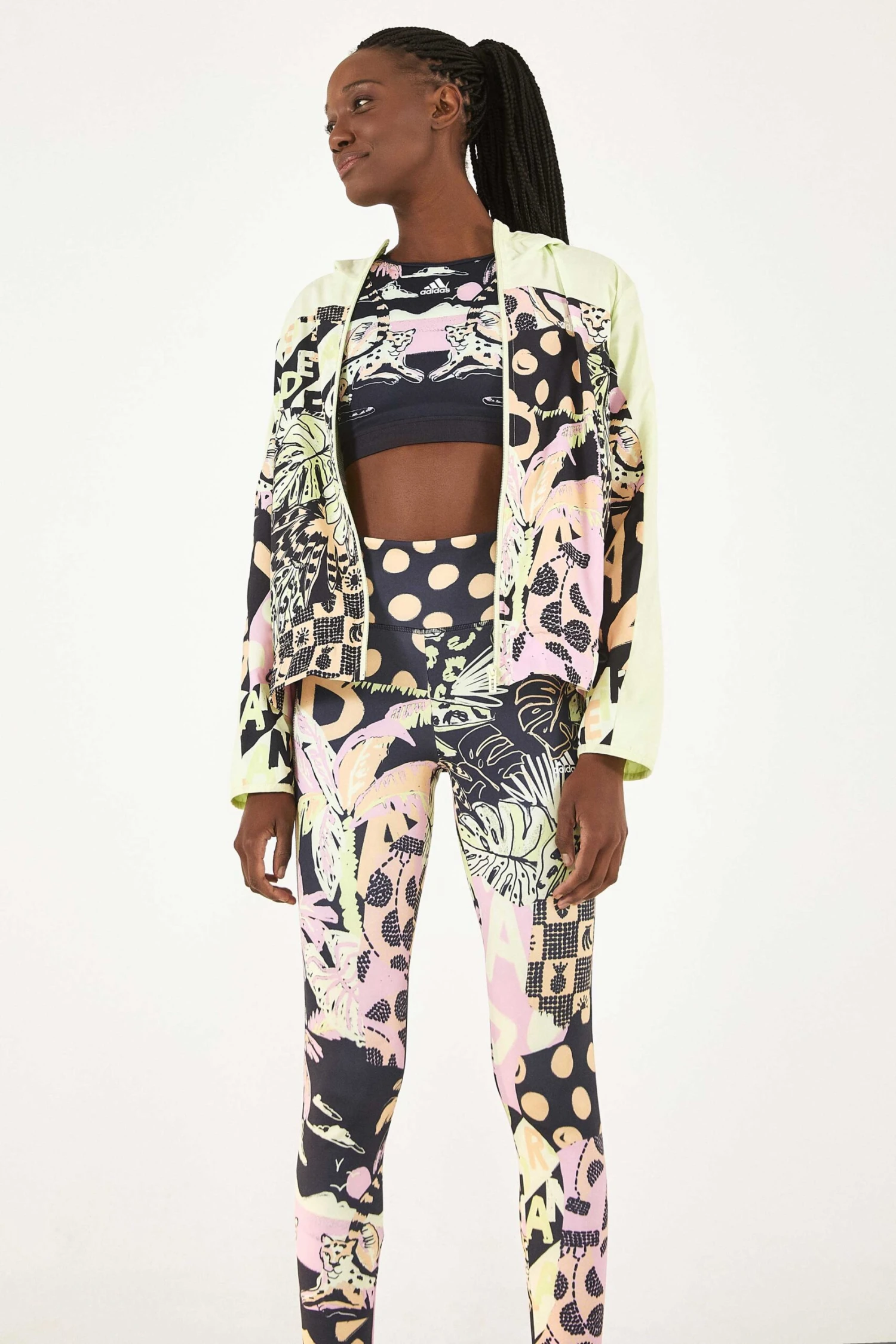 ADIDAS FARM TOTALLY NEW RIO LEGGINGS PINK 1 ADIDAS FARM TOTALLY NEW RIO LEGGINGS PINK