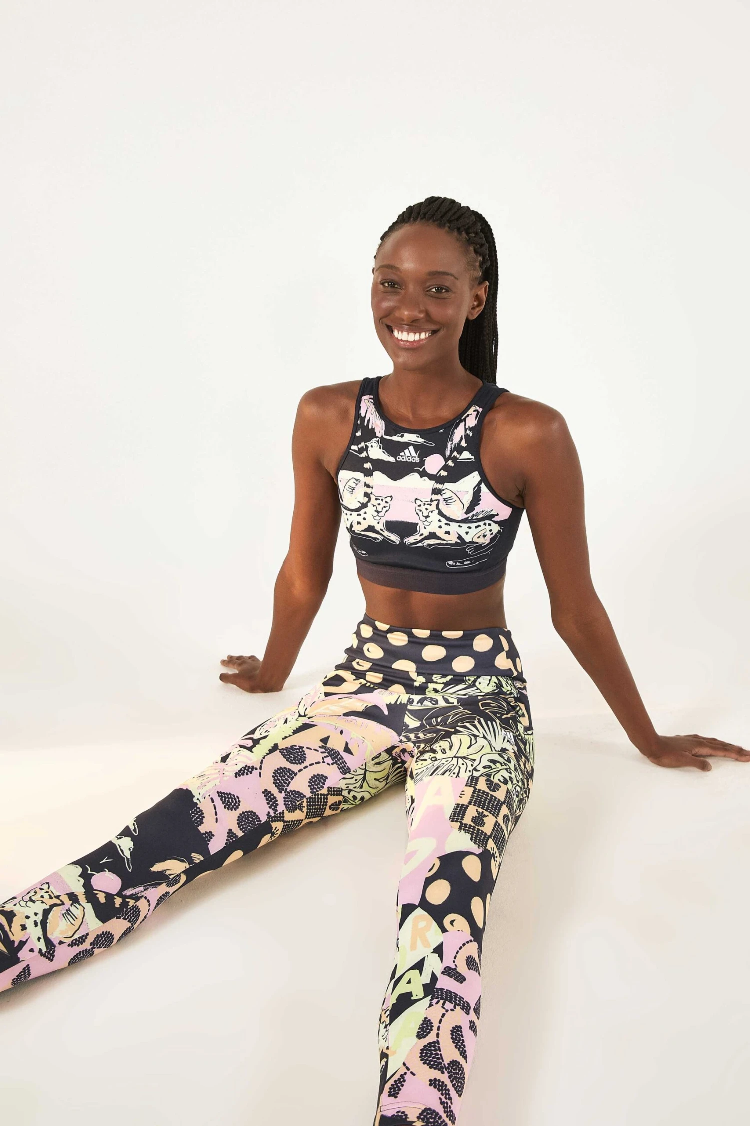 ADIDAS FARM TOTALLY NEW RIO LEGGINGS PINK 3 ADIDAS FARM TOTALLY NEW RIO LEGGINGS PINK - Image 3