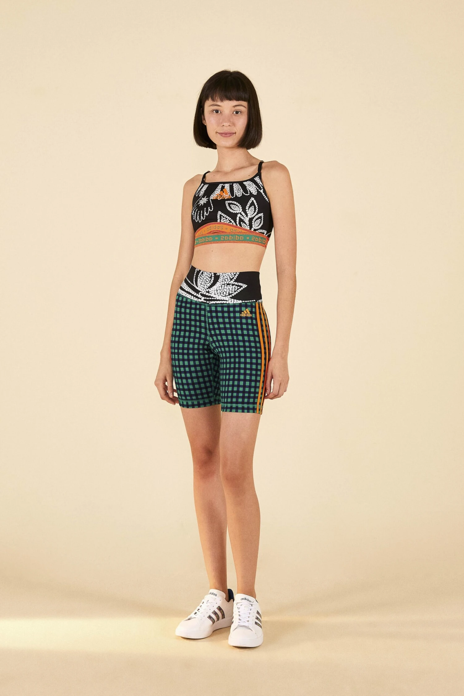 Farm Rio ADIDAS FARM LS Bra Black 2 Farm Rio ADIDAS FARM LS Bra Black - Image 2