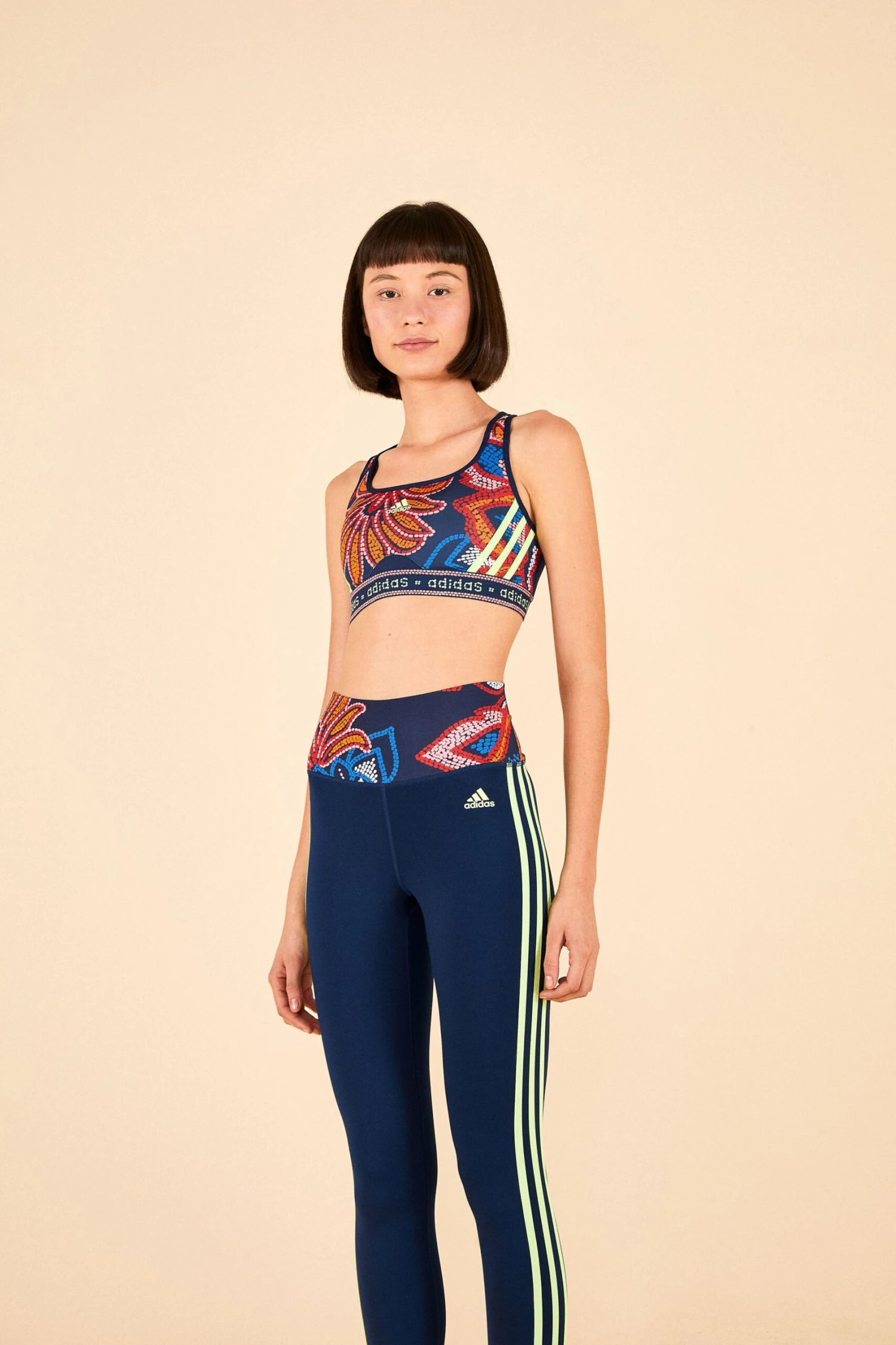 Farm Rio ADIDAS FARM TR Tights Blue 1 Farm Rio ADIDAS FARM TR Tights Blue