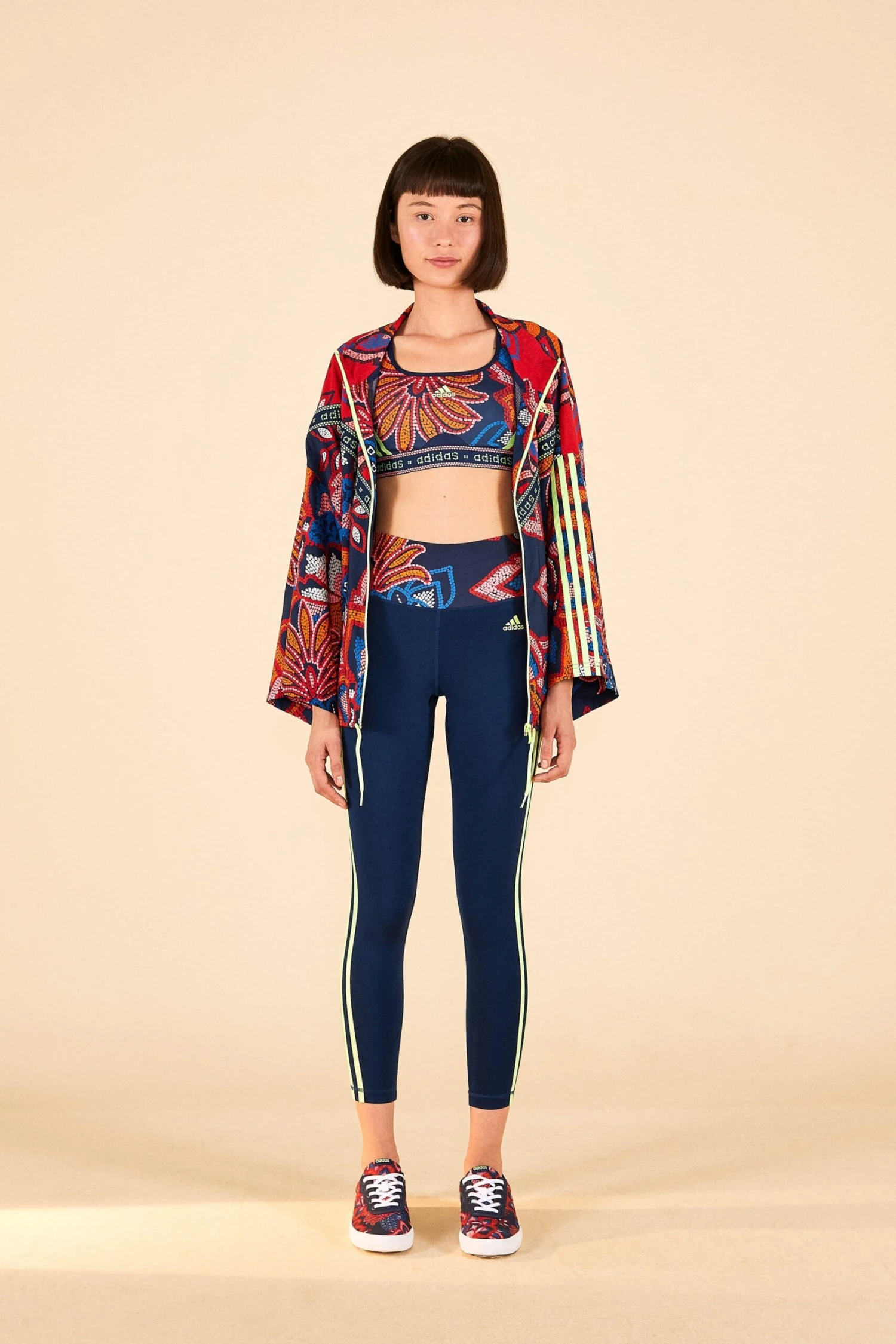 Farm Rio ADIDAS FARM TR Tights Blue 4 Farm Rio ADIDAS FARM TR Tights Blue - Image 4