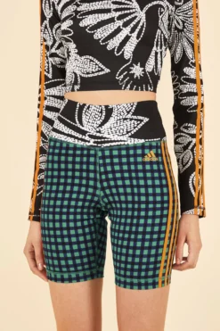 Farm Rio ADIDAS FARM Bike Shorts Green -Farm Rio Shop HN3899 03 scaled