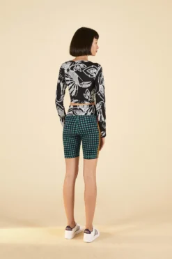 Farm Rio ADIDAS FARM Bike Shorts Green -Farm Rio Shop HN3899 04 scaled