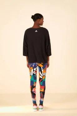 Farm Rio Adidas Farm Gfx Tee Black -Farm Rio Shop HS1177 04