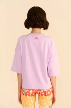 Farm Rio Adidas Farm Gfx Tee Purple -Farm Rio Shop HS1178 04