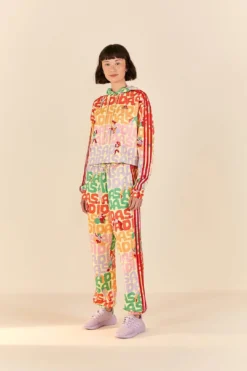 Farm Rio Adidas Farm Trackpants Pearl Citrine