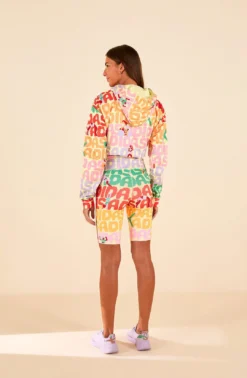 Farm Rio Adidas Farm Bike Short Pearl Citrine -Farm Rio Shop HS1186 02