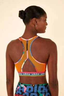 Farm Rio Farm Medium-Support Bra Bold Green / Better Scarlet -Farm Rio Shop HS1187 03