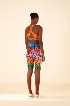 Farm Rio Farm Medium-Support Bra Bold Green / Better Scarlet -Farm Rio Shop HS1187 04