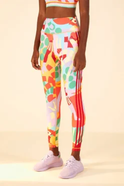 Farm Rio Adidas Farm Training Tights Gold -Farm Rio Shop HS1192 03