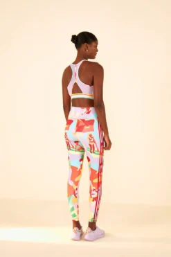 Farm Rio Adidas Farm Training Tights Gold -Farm Rio Shop HS1192 04