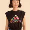 Farm Rio Adidas Farm Sleeveless Tee Black