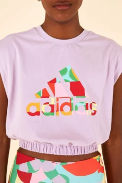 Farm Rio Adidas Farm Sleeveless Tee Purple -Farm Rio Shop HS1202 03
