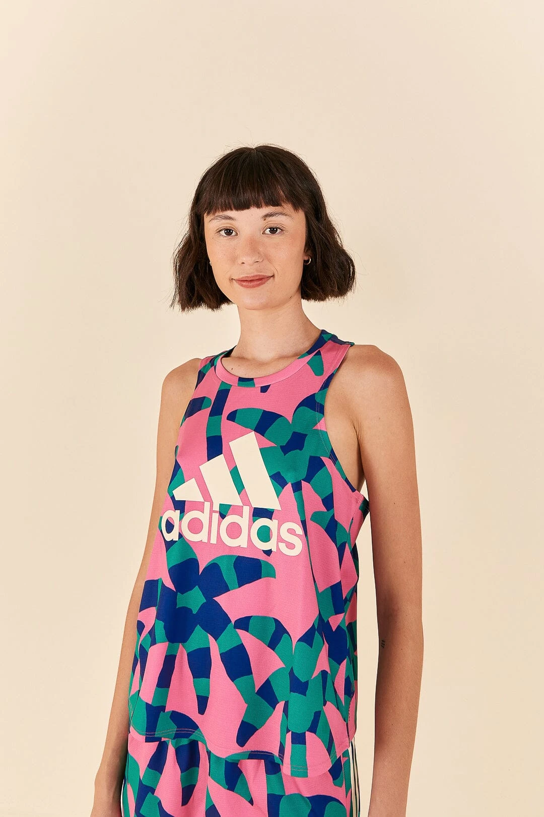 Farm Rio Adidas Farm Tank Top Green 1 Farm Rio Adidas Farm Tank Top Green