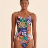 Farm Rio Adidas Farm Swimsuit Orange