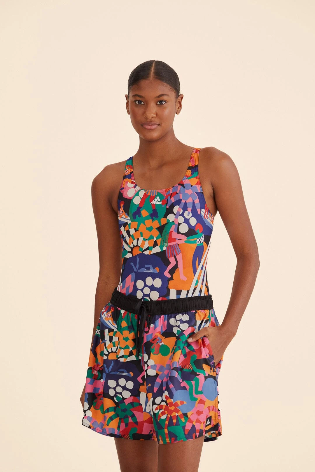 Farm Rio Adidas Farm Uf Shorts Black 1 Farm Rio Adidas Farm Uf Shorts Black